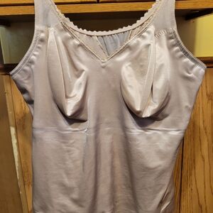 Ruby Ribbon Satin Shapewear Camisole - Cream